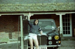 “Major” Ian Grandy at Rockfield Studios, Wales, mid-1970s, presumably during the sessions for either “A Farewell To Kings (1977) or Hemispheres (1978). Photo credit: Tony Geranios