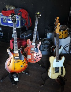 Elvin Bishop and Mighty Mike Schermer’s Guitars Backstage