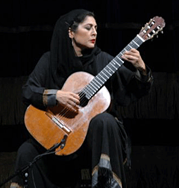 Lily Afshar performing at Vahdat Hall, Tehran