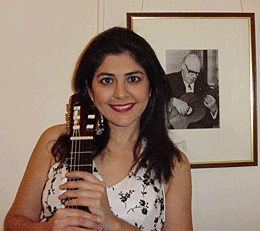 Lily Afshar backstage at Wigmore Hall