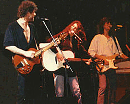 On stage with Lindsey Buckingham