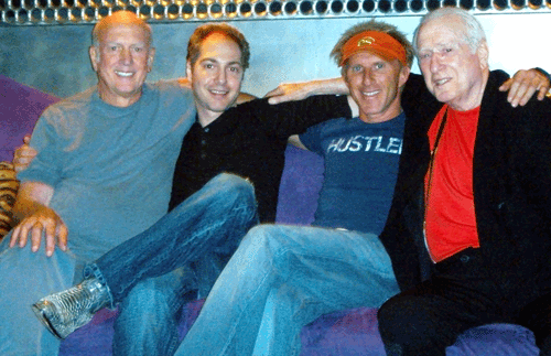 Mike and Peter Stroller, Jed Leiber and his father Jerry Leiber