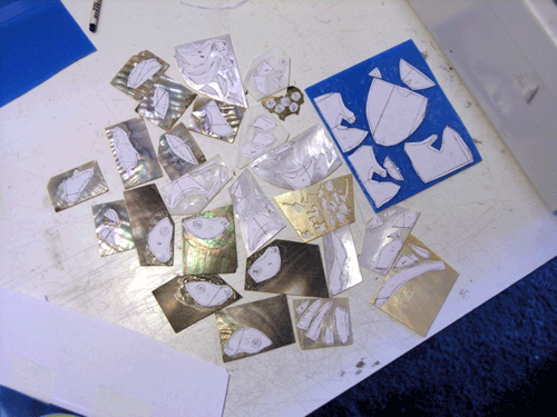 The inlay pieces