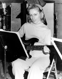 Carol Kaye in the studio