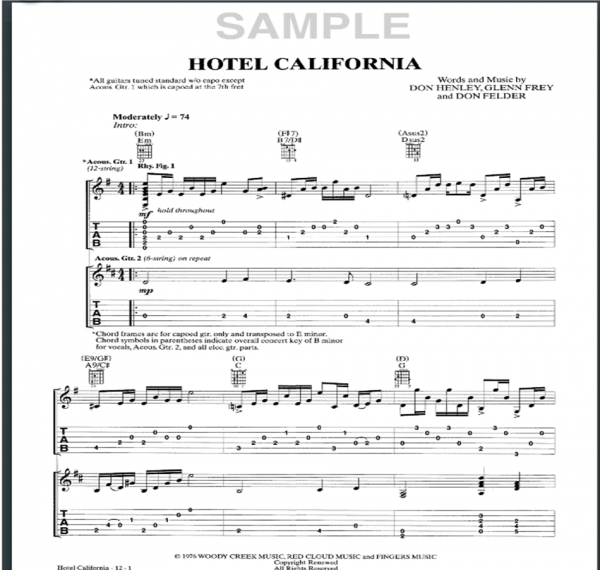 Hotel California Tab