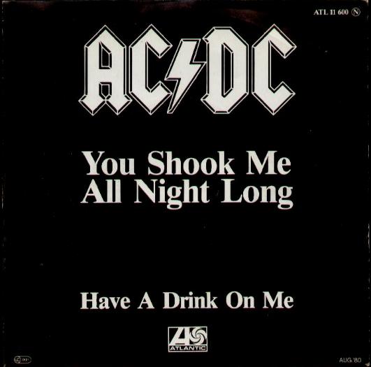 acdc you shook me all night