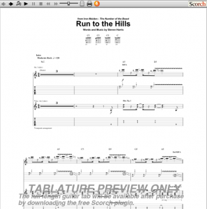Iron Maiden Run to the Hills Guitar Tab | GuitarInternational.com