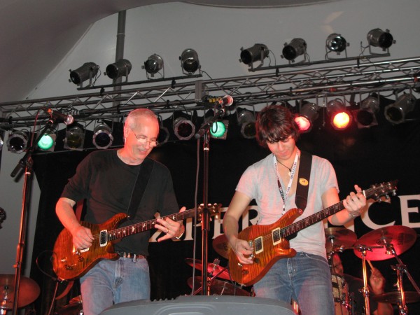 Paul Reed Smith and Davy Knowles on stage at Experience PRS 2011