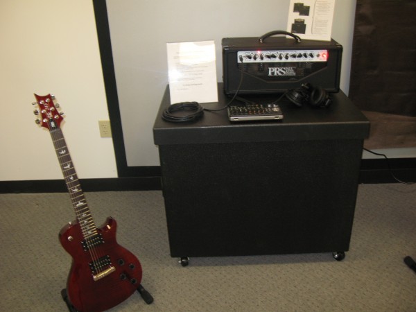 Paul Reed Smith SE 20 head, hooked up in the Amp Demo Room at Experience PRS 2011
