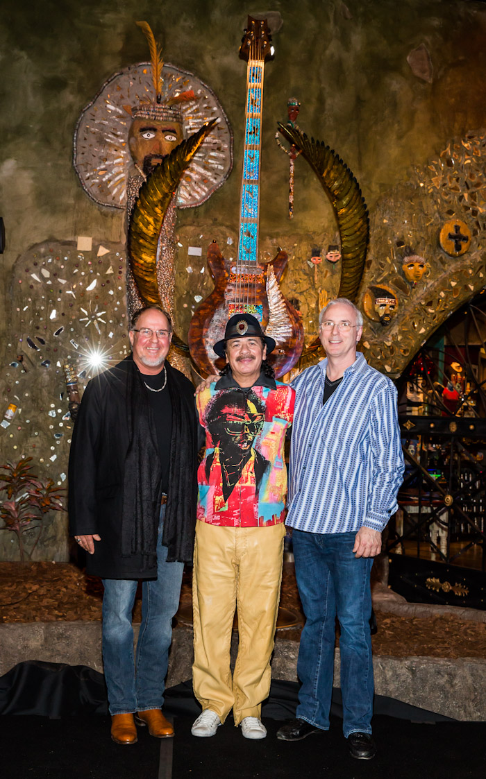 Carlos Santana Sculpture unveiled at House of Blues in Las Vegas, NV