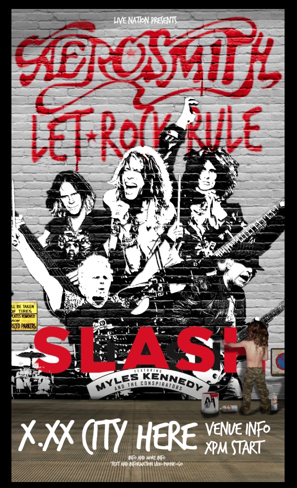 Aerosmith-Slash 2014 Tour Poster