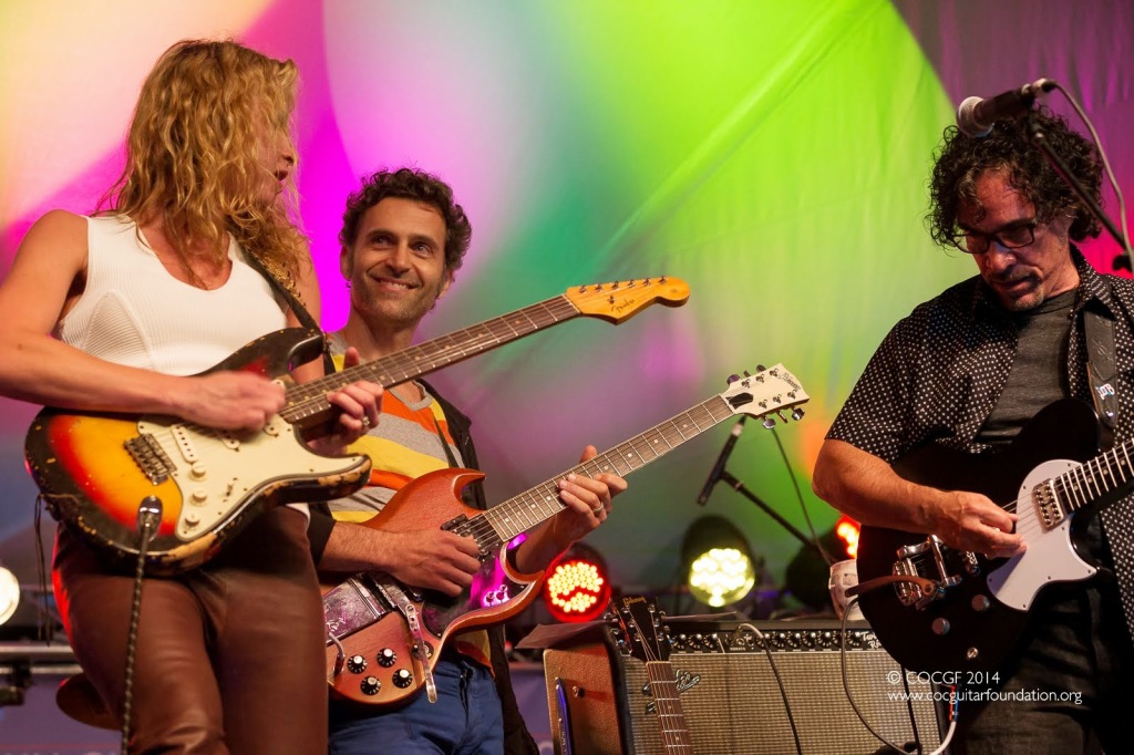 Ana Popavich, Dweezil Zappa and John Oates - photo credit: M. Roessmann 