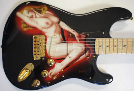 Custom Shop Stratocaster with artwork by Pamelina H.