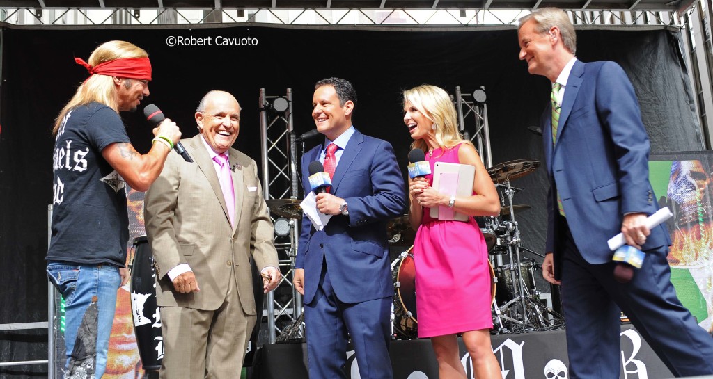 Bret Michaels with Guiliani and other celebrities