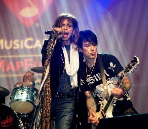 Steven Tyler (left) and Billy Morrison