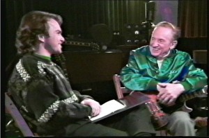 Jon Chappell (left) with Les Paul at Les's home studio - Photo courtesy of Jon Chappell