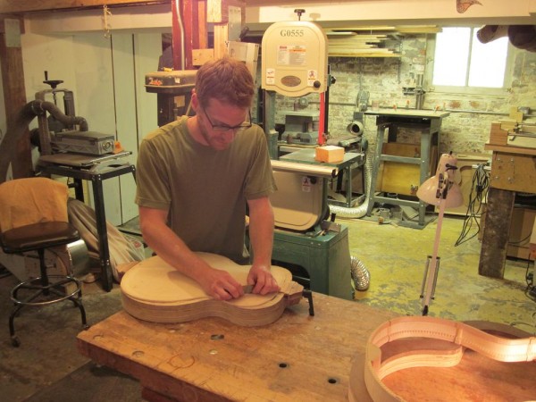 Dan Koentopp Works on a New Guitar