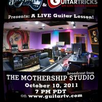 GuitarTV to Present Live and Interactive Lesson from Steve Vai’s Studio
