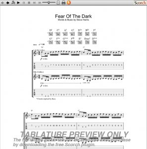 Fear of the Dark Guitar Tab