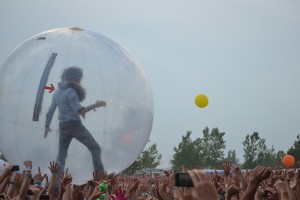 Wayne Coyne in his Space Bubble