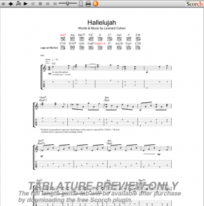 jeff Buckley Hallelujah Guitar Tab