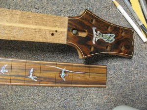 PRS headstock and fingerboard, just waiting for some hardware