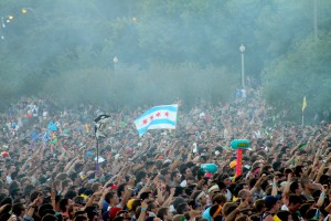 Lolla 2012 crowd at Toro Y Moi